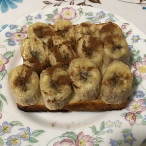 朝食に♪とろうまバナナトースト